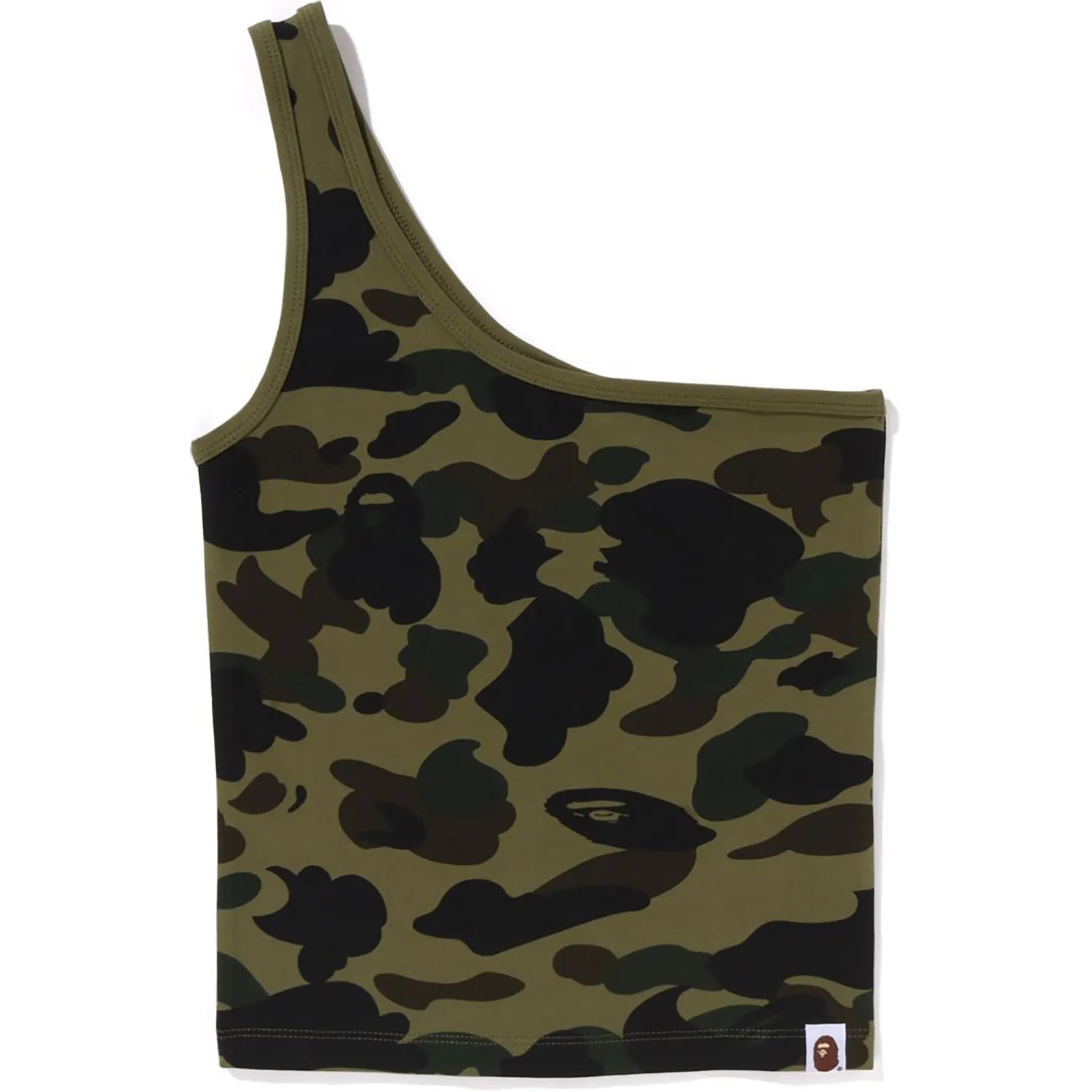 1ST CAMO ONE SHOULDER TOP LADIES