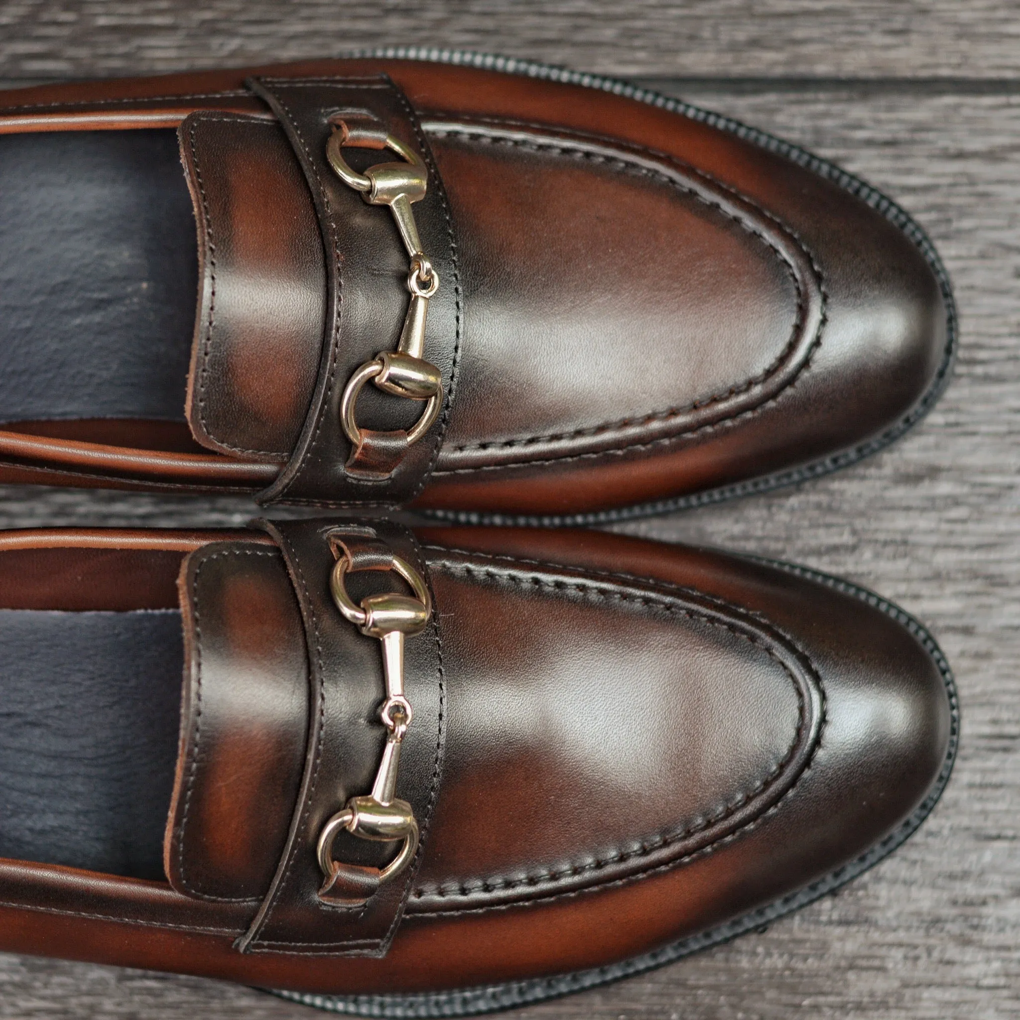 702 Horsebit Loafer Patina Paint