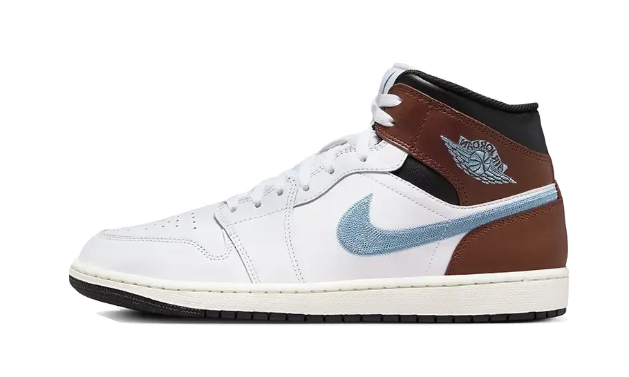 Air Jordan 1 Retro Mid SE Brown Blue Grey