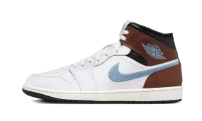 Air Jordan 1 Retro Mid SE Brown Blue Grey