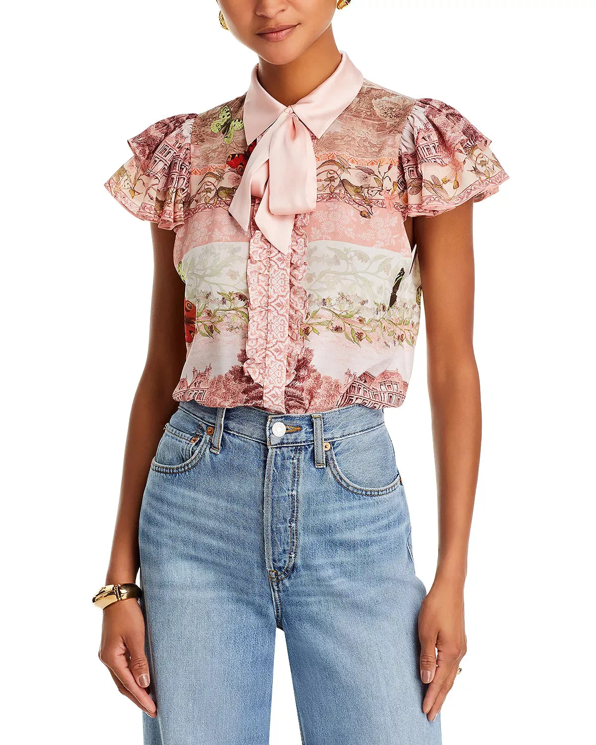 Alice + Olivia - Minda Blouse - Versailles