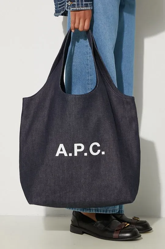 A.P.C. handbag Tote Ninon navy blue color COCSX-M61565