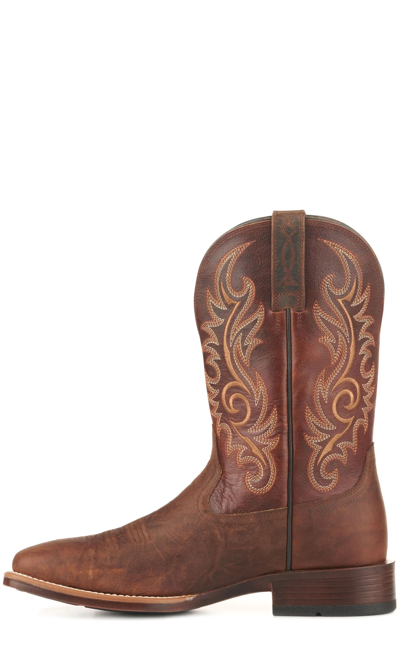 Ariat Men's Lasco Ultra​ Bar Brown Bantamweight Wide Square Toe Cowboy Boots