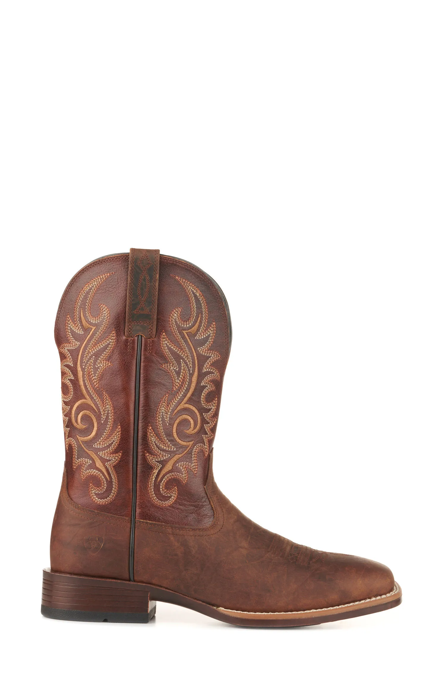 Ariat Men's Lasco Ultra​ Bar Brown Bantamweight Wide Square Toe Cowboy Boots