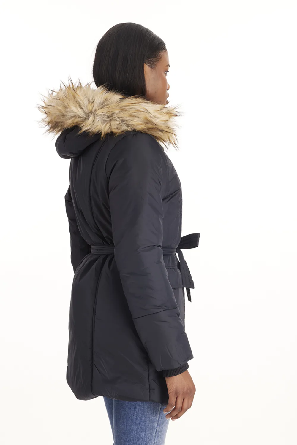 Belted Waterproof Winter Coat - Modern Eternity