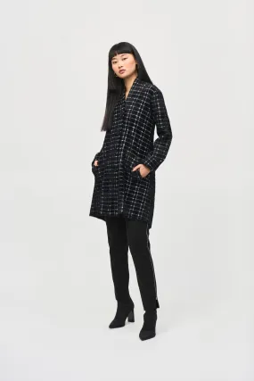 Bohemian Windowpane Blend Coat Style 243924