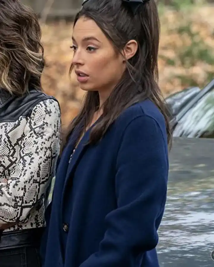 Chloe Bridges Maggie Blue Wool Coat