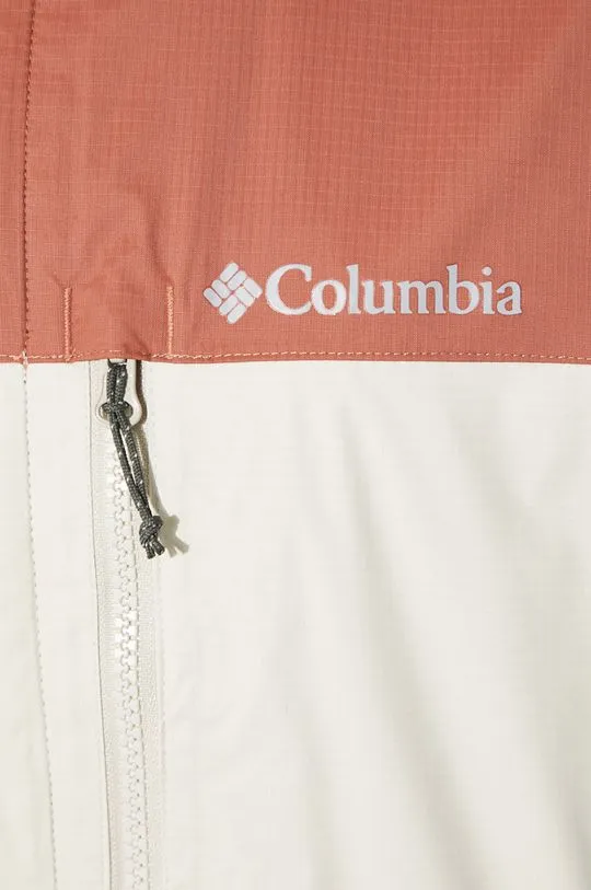 Columbia outdoor jacket Pouring Adventure II brown color