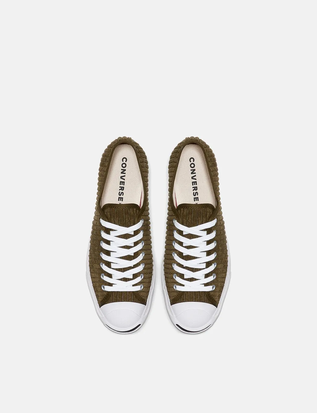 Converse Jack Purcell 165138C (Wide Wale Cord) - Surplus Green/White