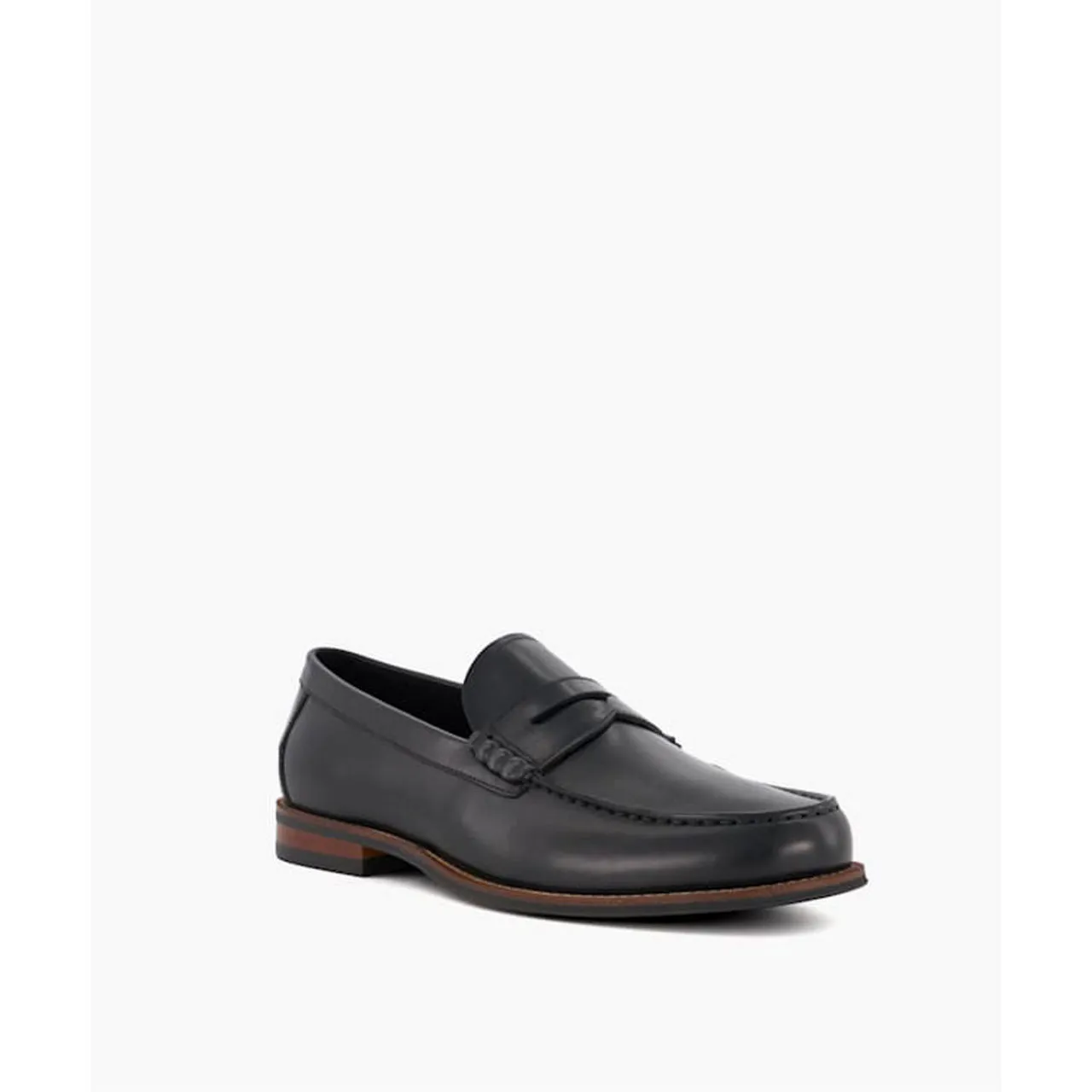 DUNE LONDON Samson Penny-Trim Loafers - Black