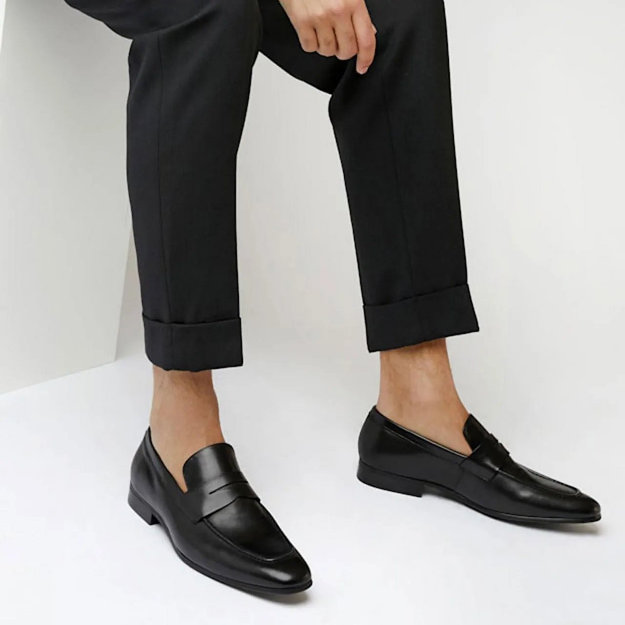 DUNE LONDON Server Saddle Loafers - Black