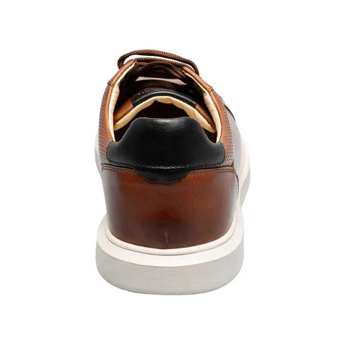 Florsheim Social Lace To Toe Sneaker in Cognac