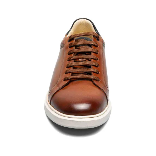 Florsheim Social Lace To Toe Sneaker in Cognac