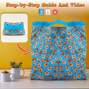 Foldable Market Bag PDF Download Pattern (3 sizes included)