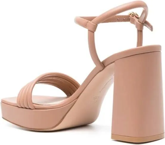 Gianvito Rossi Lena 70mm leather sandals Neutrals