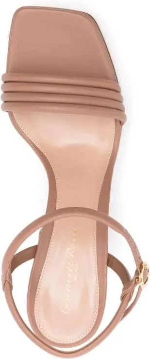 Gianvito Rossi Lena 70mm leather sandals Neutrals