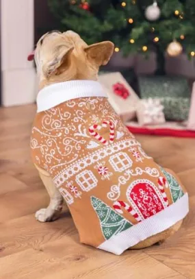 Gingerbread Sweater for Dogs