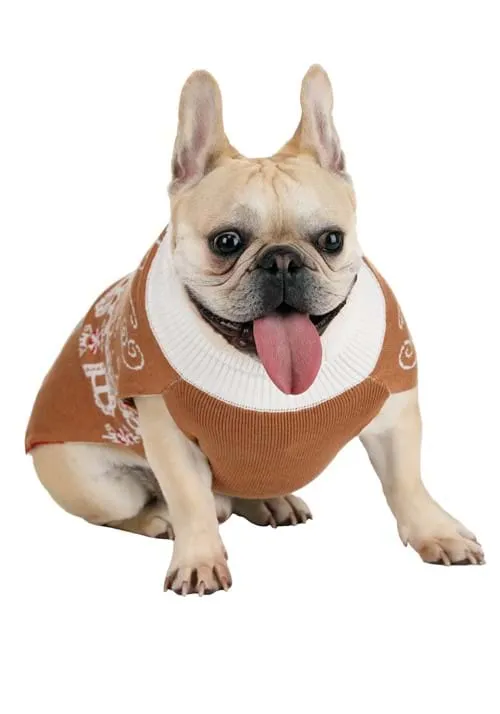 Gingerbread Sweater for Dogs