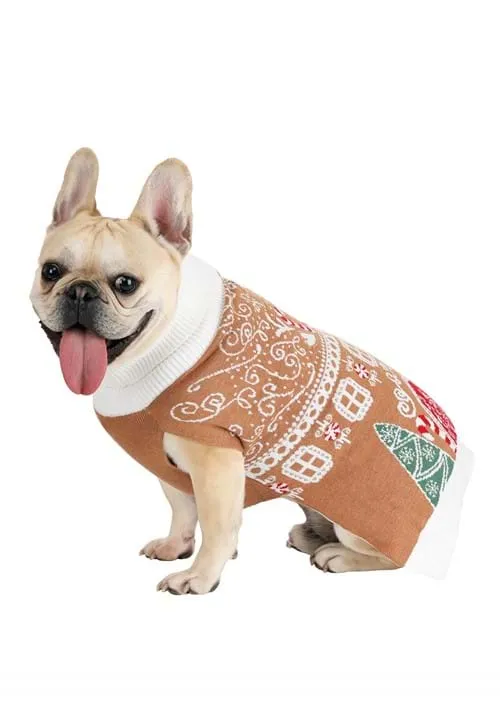 Gingerbread Sweater for Dogs