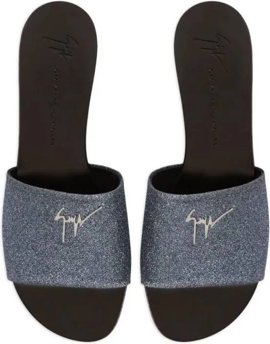 Giuseppe Zanotti Shirley glitter sandals Grey