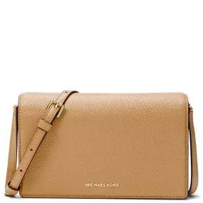 Jet Set Medium Pebbled Leather Front-Flap Crossbody Bag