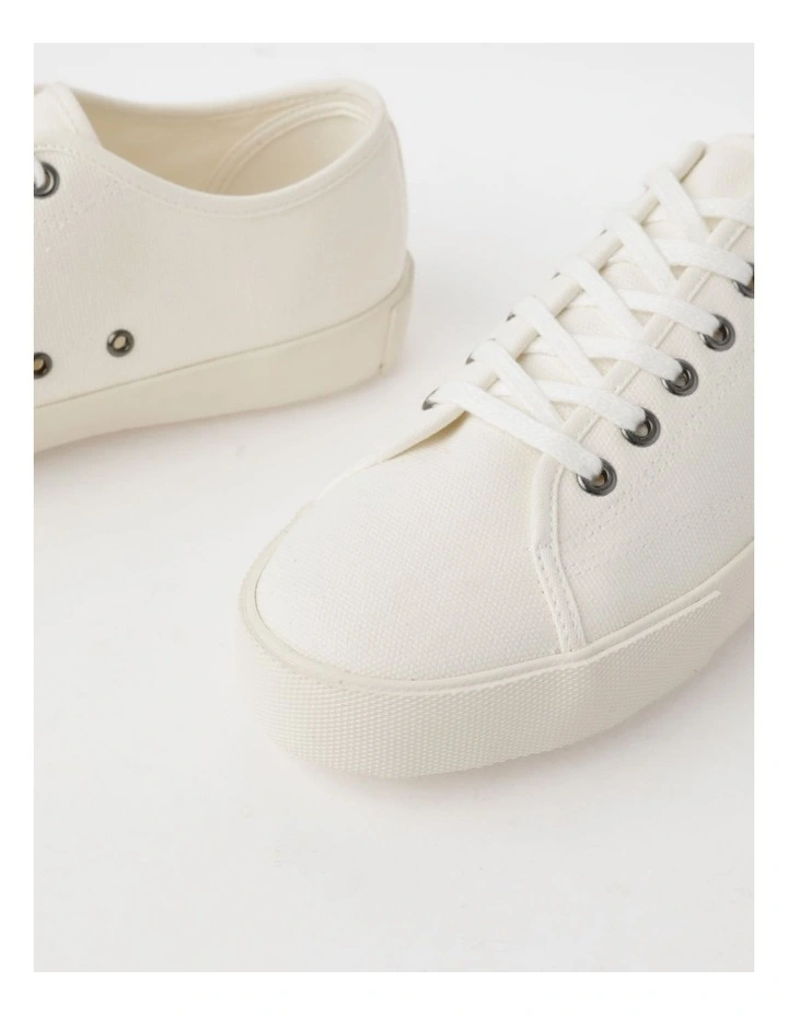 Lance Canvas Sneaker in White