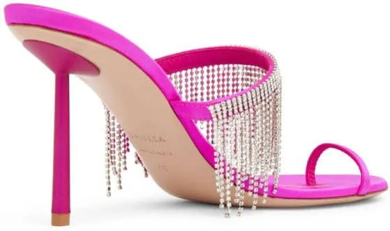 Le Silla The Jewels 80mm fringed sandals Pink