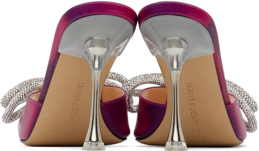 MACH & MACH Purple Double Bow 95 Heels