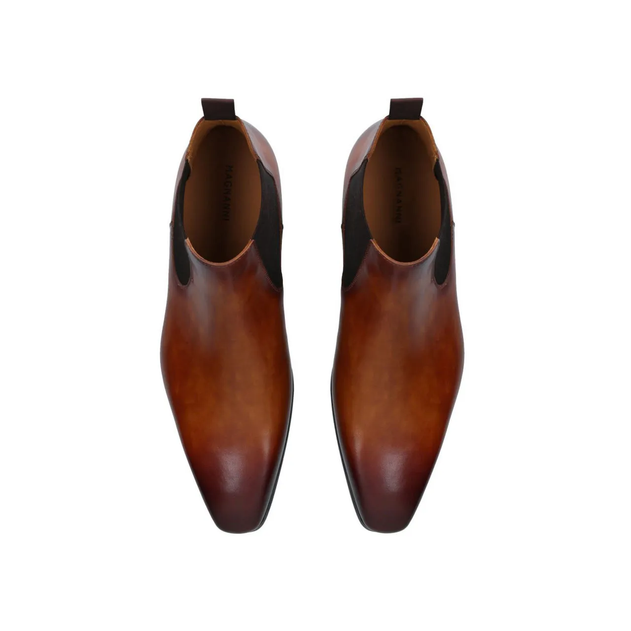 MAGNANNI Leather Chelsea Boots - Brown