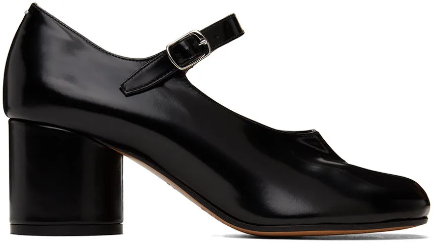 Maison Margiela Black Tabi Mary Jane Heels