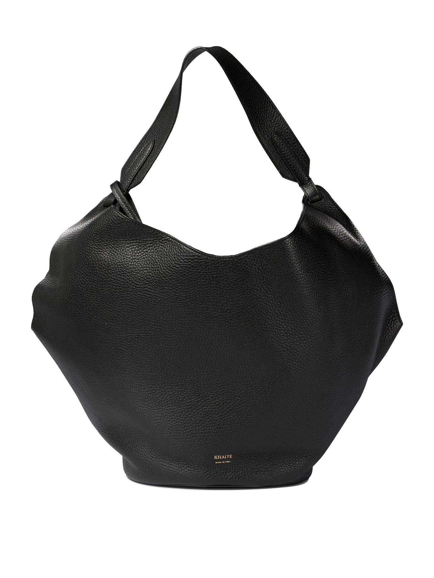 Medium Lotus Shoulder Bags Black