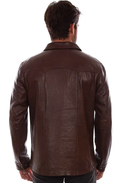 Men's Scully Leather Shirt Jacket #1044