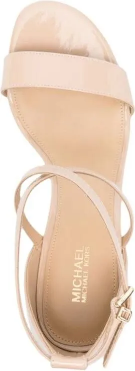 Michael Kors Sophie 70mm leather sandals Neutrals