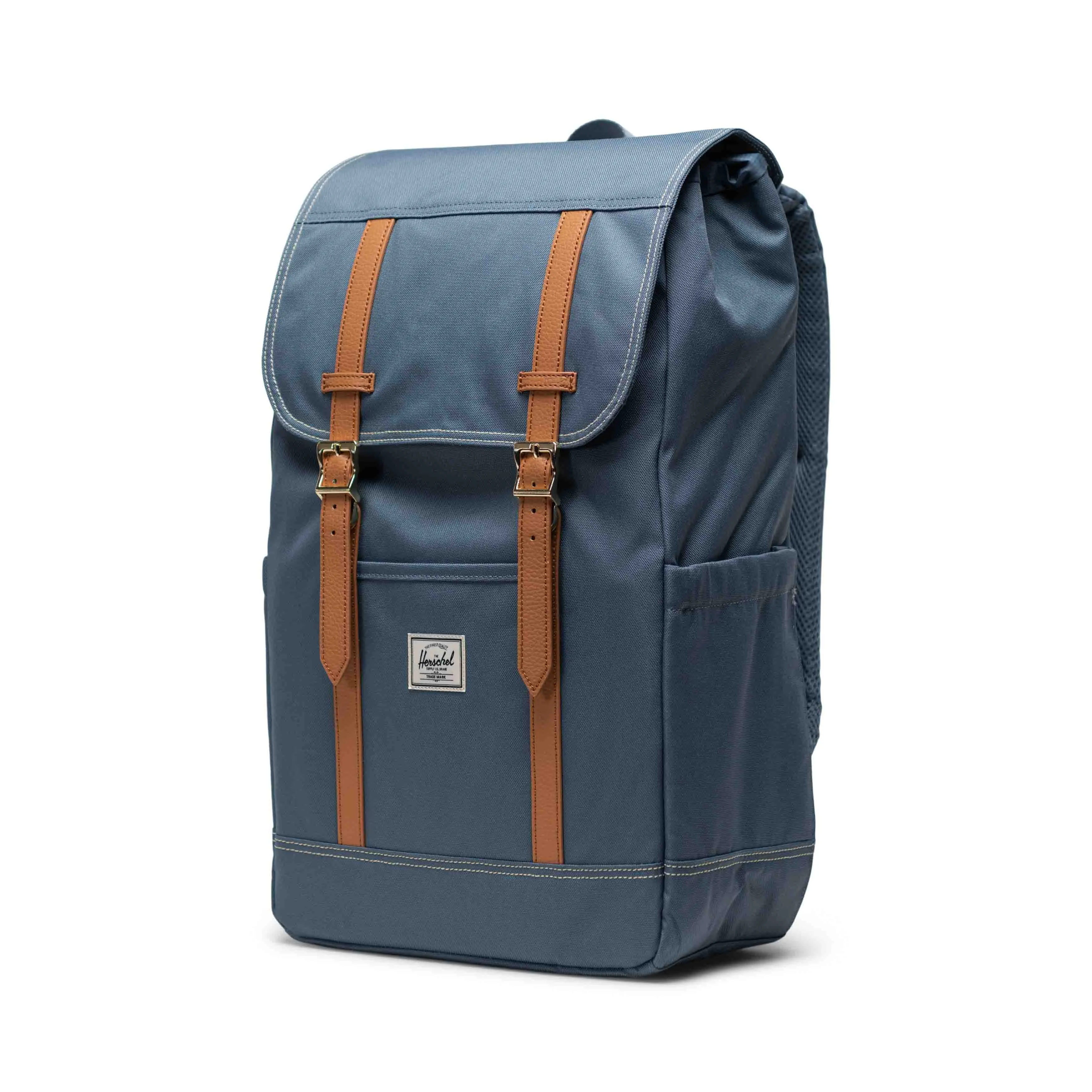 Mochila Herschel Retreat Blue Mirage/White Stitch