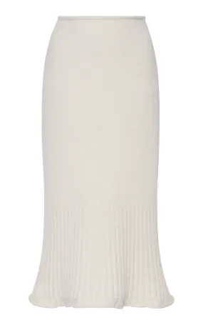 Moncler Knit Alpaca Wool-Blend Midi Skirt