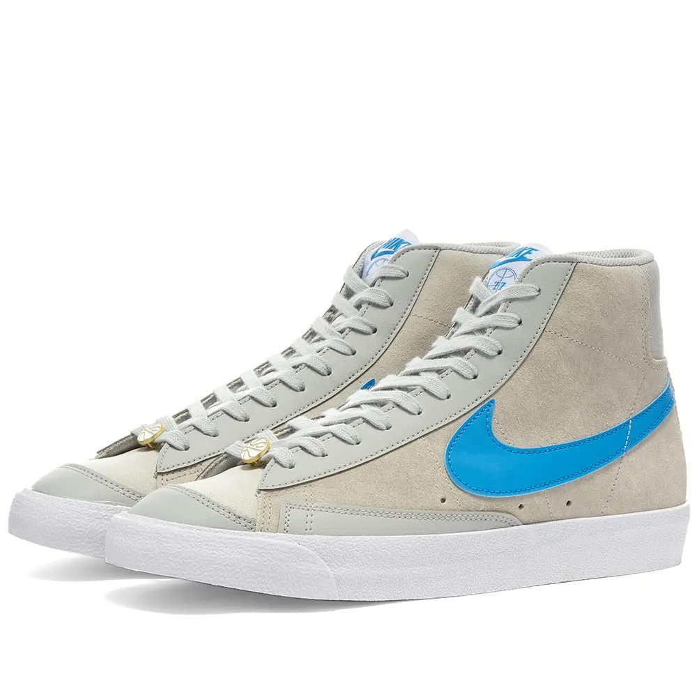 Nike Blazer Mid 77 NRG EMB He Got GameGrey Fog, Blue & White