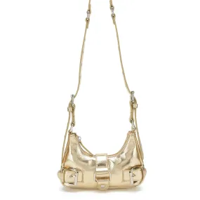 NUNOO | SHOULDER BAGS MUJER | PALMA RECYCLED COOL LIGHT GOLD | DORADO