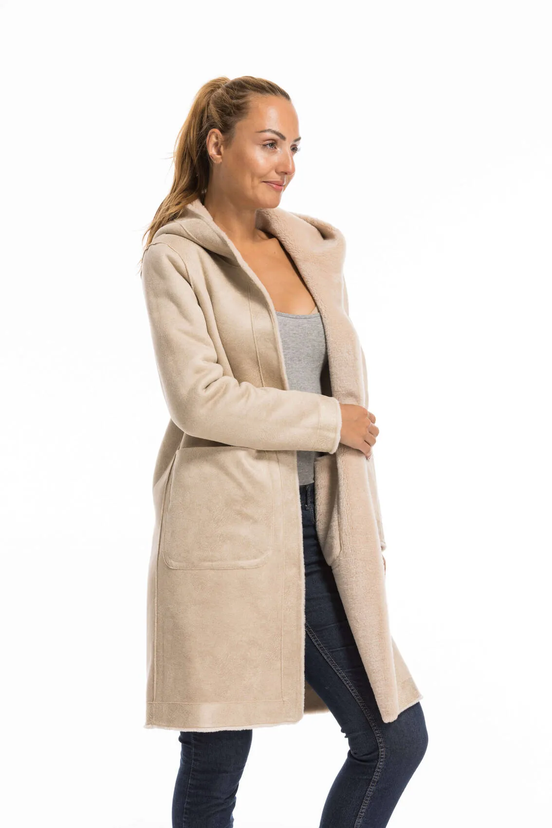 Oakwood coffee women's wool coat 63747