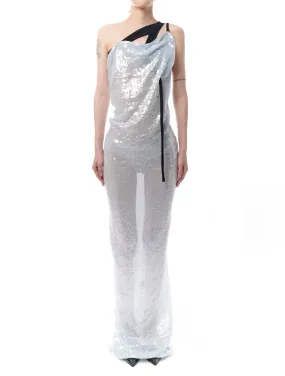 Ottolinger One Shoulder Sequin Maxi Dress