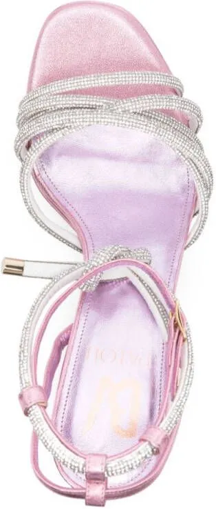 Patou x Bettina Vermillon Babsy 110mm sandals Pink