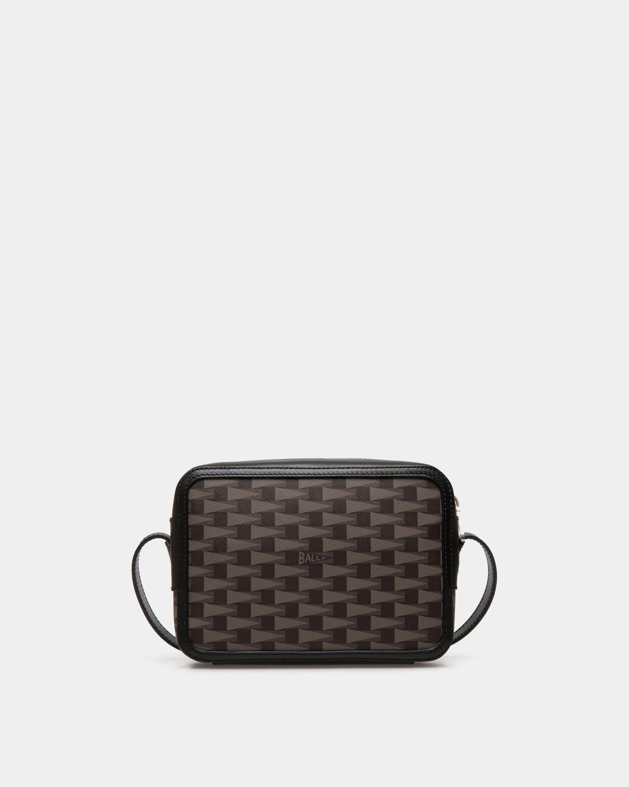 Pennant Crossbody Bag in Black Pennant Motif 