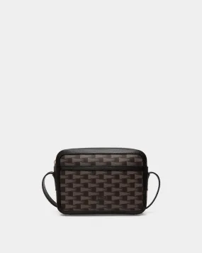 Pennant Crossbody Bag in Black Pennant Motif 