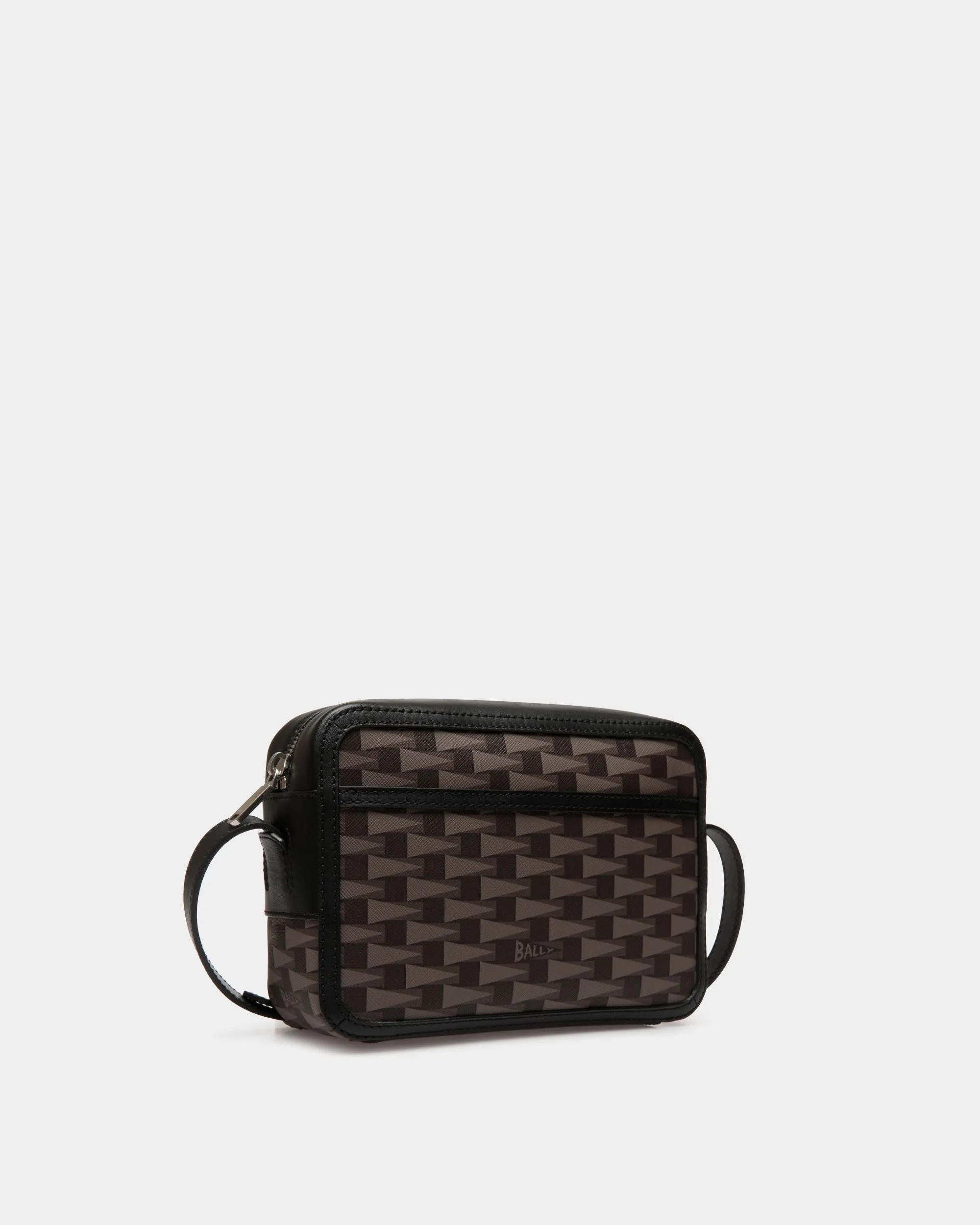 Pennant Crossbody Bag in Black Pennant Motif 