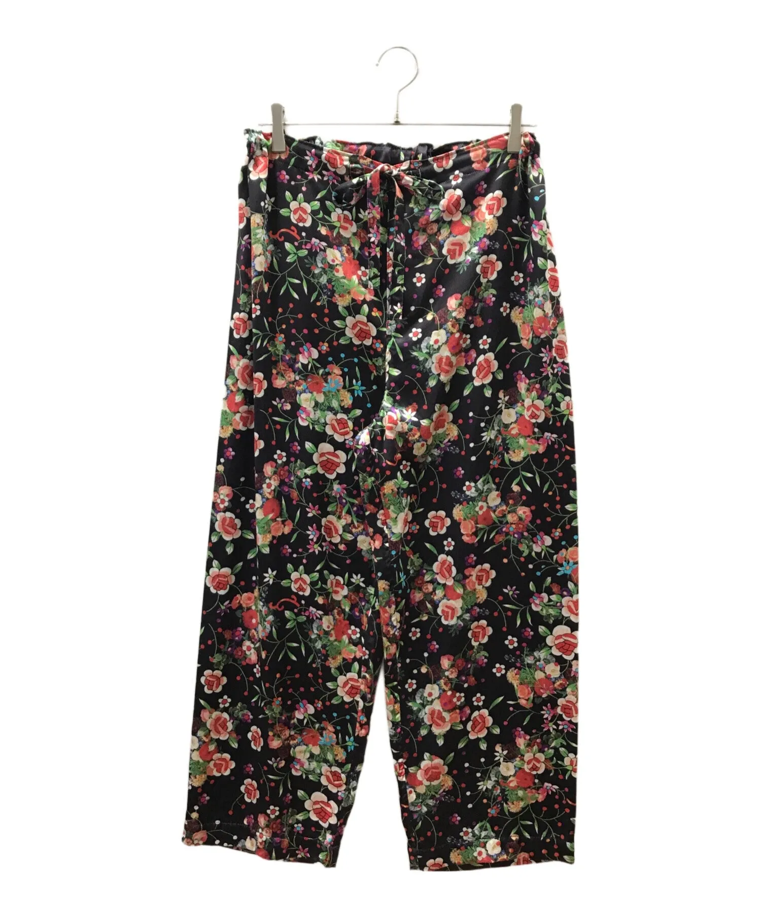 [Pre-owned] COMME des GARCONS COMME des GARCONS Flower Print Silk Easy Pants RG-P001