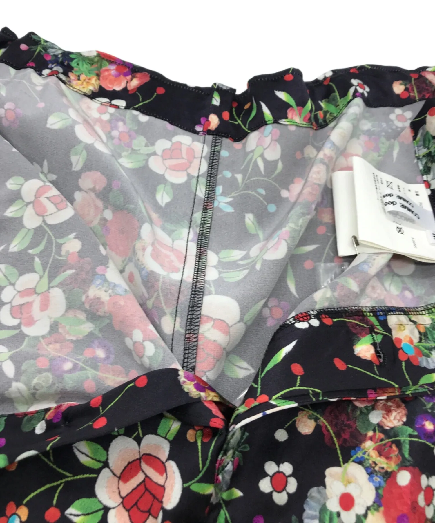 [Pre-owned] COMME des GARCONS COMME des GARCONS Flower Print Silk Easy Pants RG-P001