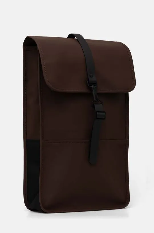 Rains backpack Backpack W3 brown color smooth 13000-23