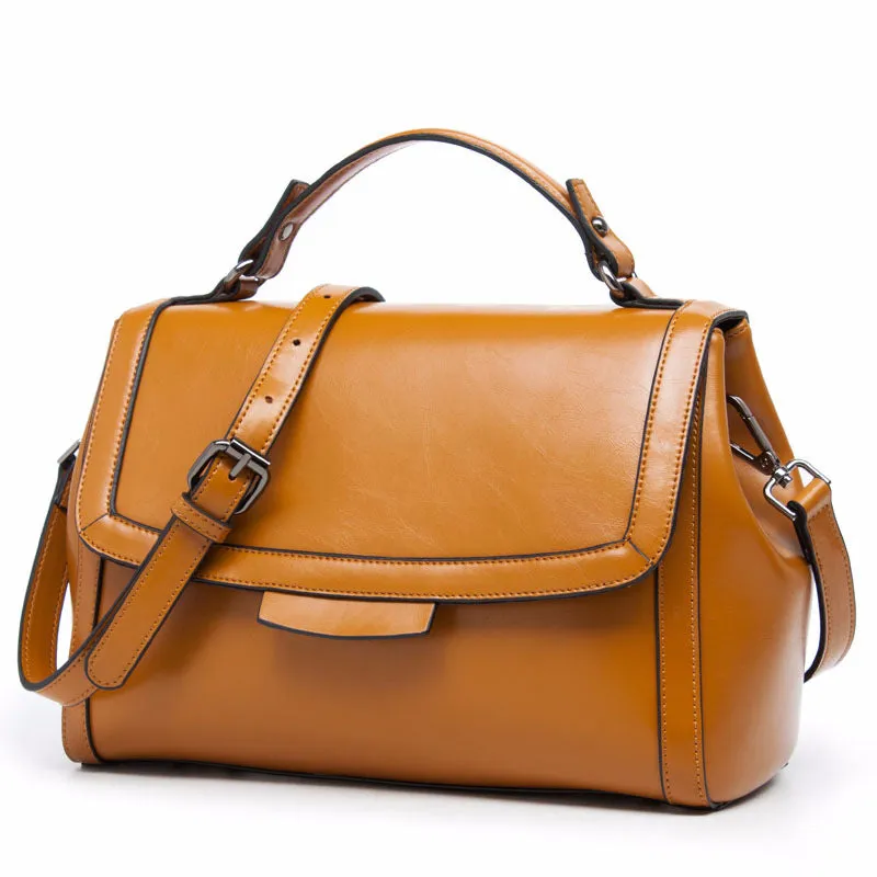 Real Leather Handbag Shoulder Bags