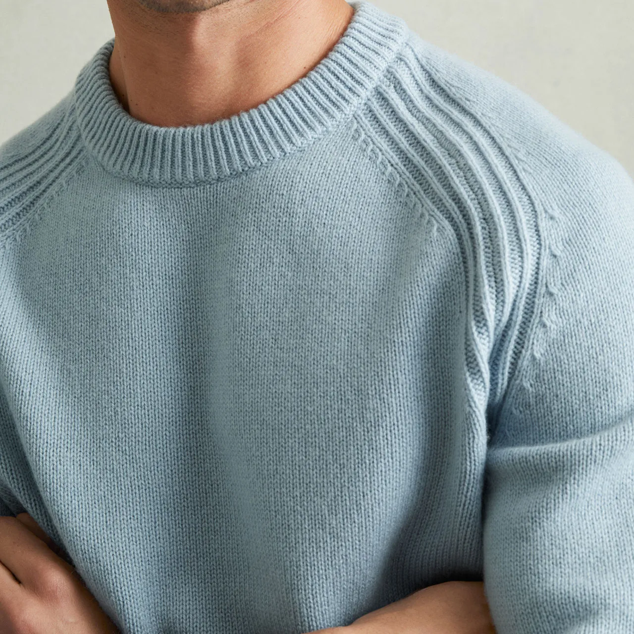 REISS Cloud Knit Sweater - Blue