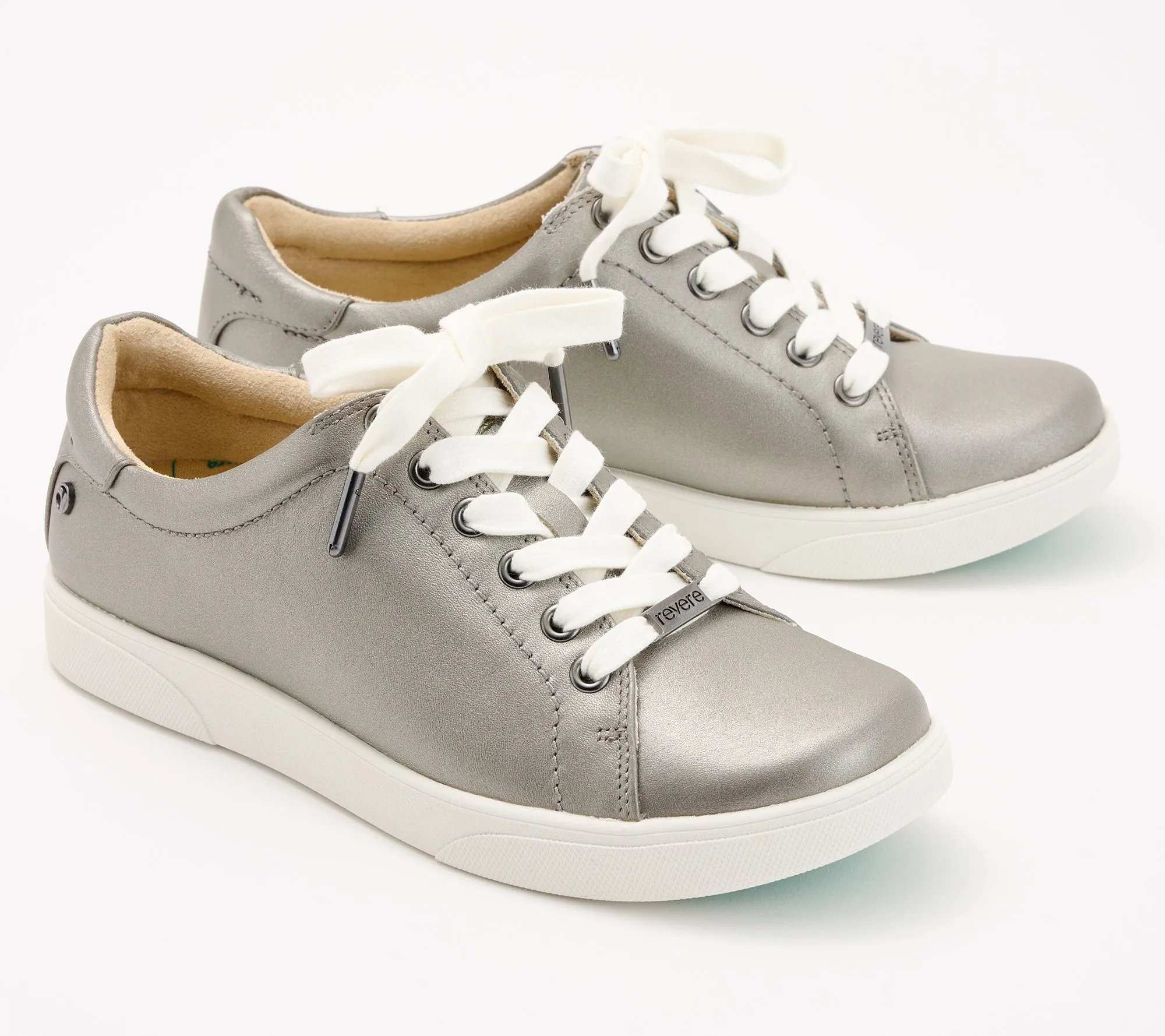 Revere Leather Lace-Up Sneaker - Limoges