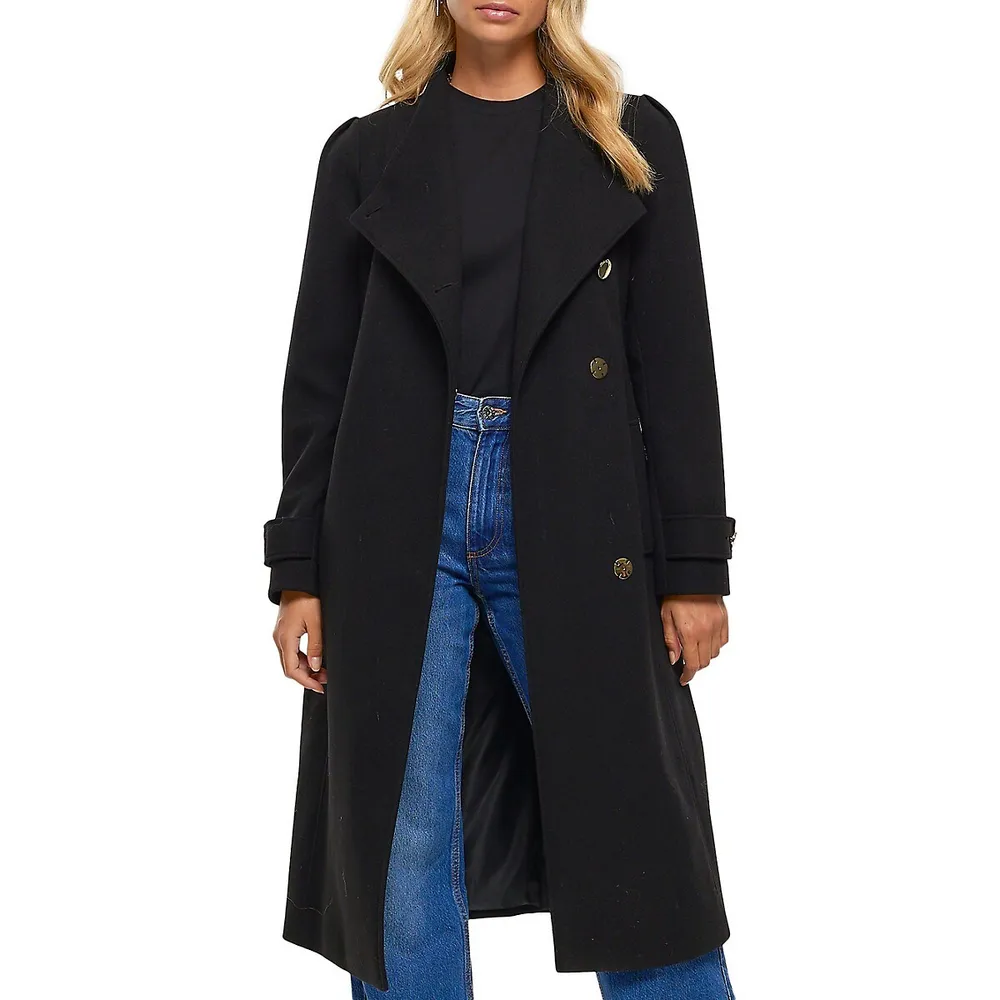 River Island Fall Away Wrap Coat